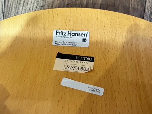 Fritz Hansen (フリッツハンセン) スタッキングチェアー KFH-3107-44 ナチュラル セブンチェア