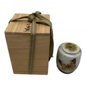 伊藤北斗 蓋付小壺 銀彩 @