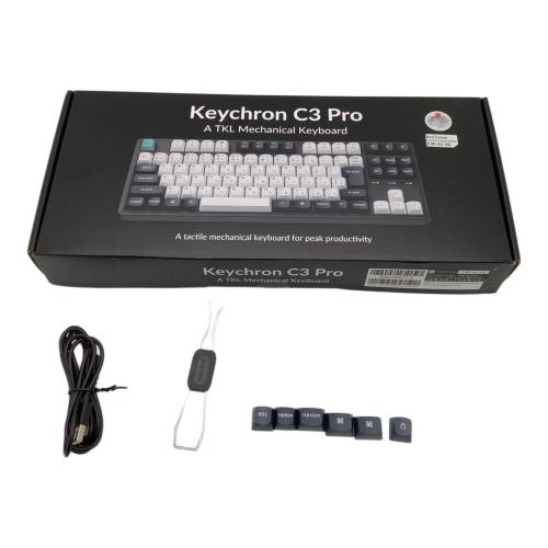 keychron (キークロン) C3 Pro メカニカルキーボード　JIS配列　テンキーレス　赤軸　ガスケットマウント