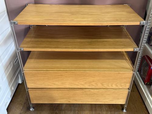 無印良品 (ムジルシリョウヒン) ステンレスユニットシェルフ ナチュラル×シルバー