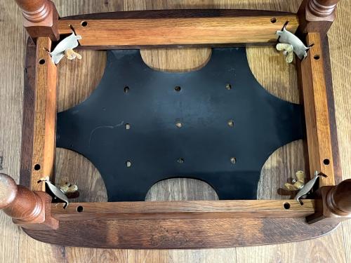 飛騨産業 (ヒダサンギョウ) スツール キツツキマーク ブラウン×ブルー