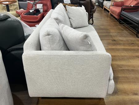 UNICO (ウニコ) 3人掛けソファー RAUFA ライトグレー ファブリック