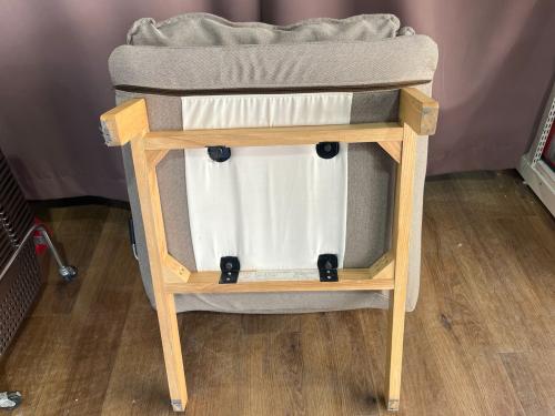 無印良品 (ムジルシリョウヒン) ハイバックリクライニングソファー オットマン付 ライトグレー