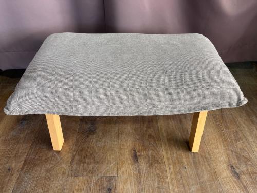 無印良品 (ムジルシリョウヒン) ハイバックリクライニングソファー オットマン付 ライトグレー