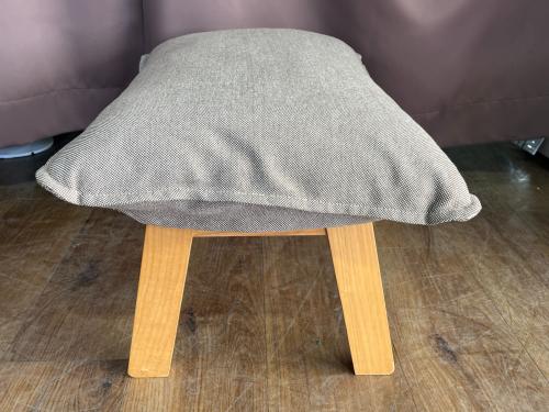 無印良品 (ムジルシリョウヒン) ハイバックリクライニングソファー オットマン付 ライトグレー