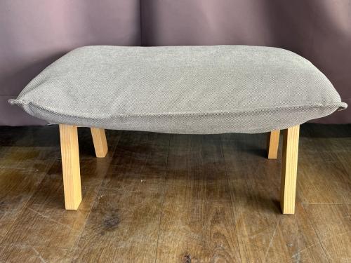 無印良品 (ムジルシリョウヒン) ハイバックリクライニングソファー オットマン付 ライトグレー