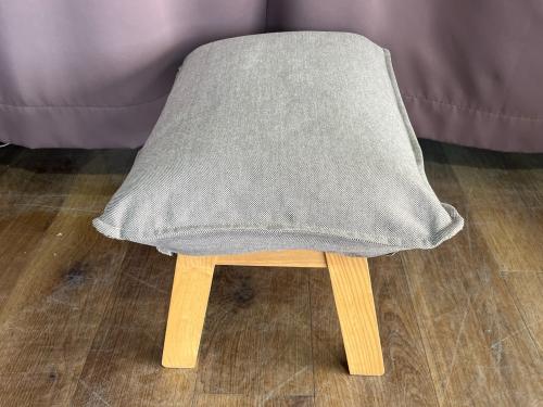 無印良品 (ムジルシリョウヒン) ハイバックリクライニングソファー オットマン付 ライトグレー