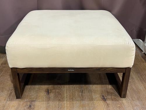 karimoku (カリモク) オットマン 約70×70cm ベージュ