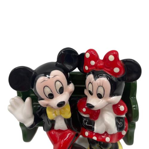 DISNEY (ディズニー) ミッキー＆ミニー ディズニーグッズ レトロホビー・経年劣化有・陶器製・裏面印字消え有 80年代Disney