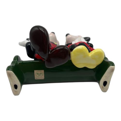 DISNEY (ディズニー) ミッキー＆ミニー ディズニーグッズ レトロホビー・経年劣化有・陶器製・裏面印字消え有 80年代Disney