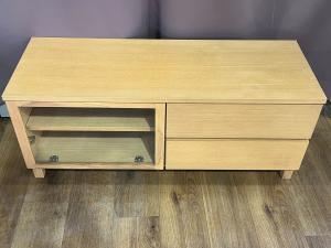 無印良品 (ムジルシリョウヒン) テレビボード 幅:約110㎝ ナチュラル 木製AVラック