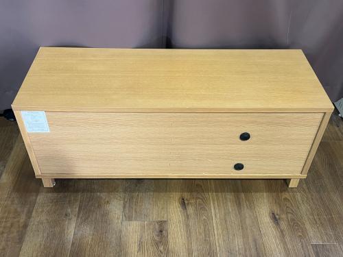 無印良品 (ムジルシリョウヒン) テレビボード 幅:約110㎝ ナチュラル 木製AVラック