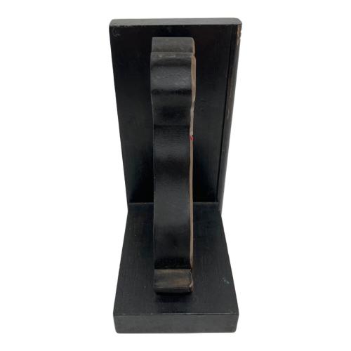 DISNEY (ディズニー) わんわん物語 ブックエンド ディズニーグッズ ブラック・ヴィンテージ・レトロ・経年劣化