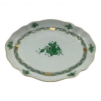 Herend (ヘレンド) オーバルプレート アポニーグリーン