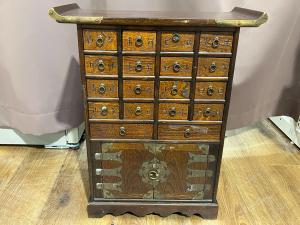 薬箪笥 李朝家具 ブラウン