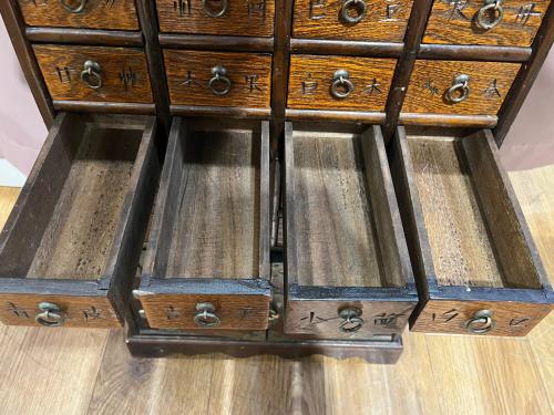 薬箪笥 李朝家具 ブラウン