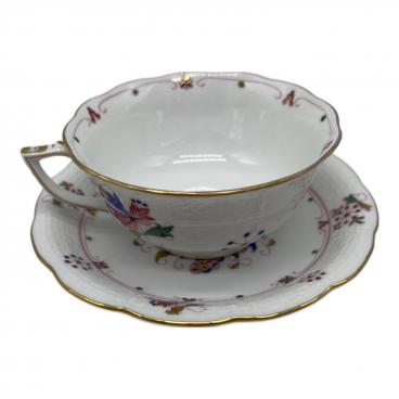 Noritake (ノリタケ) カップ&ソーサー 金彩ハガレ有 クイーンズ