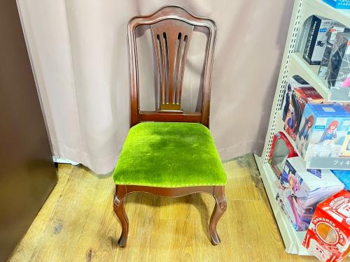 東海家具 (トウカイカグ) ダイニングチェアー アンティーク調 59 グリーン×ブラウン