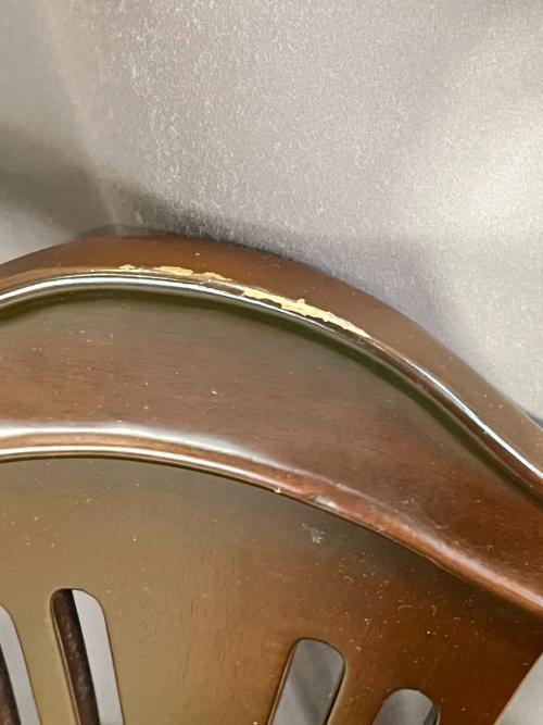 東海家具 (トウカイカグ) ダイニングチェアー アンティーク調 59 グリーン×ブラウン