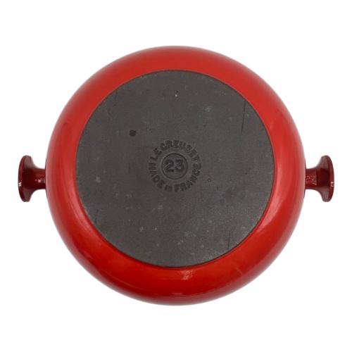LE CREUSET (ルクルーゼ) 両手鍋 Enzo Mari ヴィンテージ SIZE 23 レッド ”Mama”シリーズ ココットロンド 23
