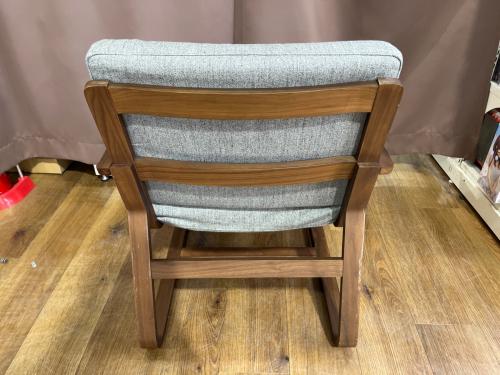 無印良品 (ムジルシリョウヒン) 1人掛けソファー 82598537 別売りカバー・アームレスト付属 グレー×ブラウン