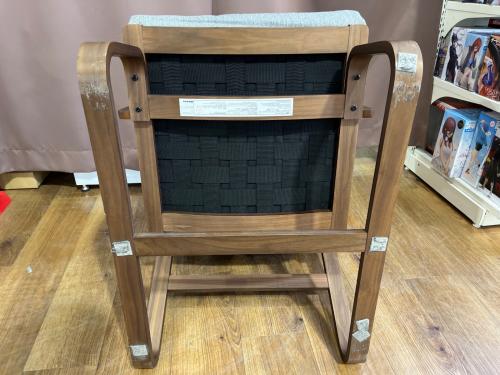 無印良品 (ムジルシリョウヒン) 1人掛けソファー 82598537 別売りカバー・アームレスト付属 グレー×ブラウン