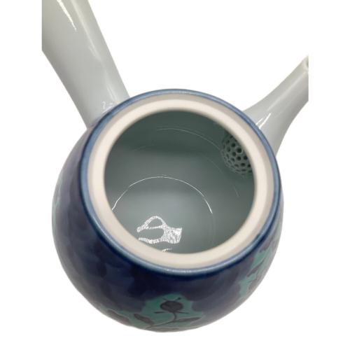 源右衛門窯 (ゲンエモンガマ) 湯呑みセット 青彩菊絵