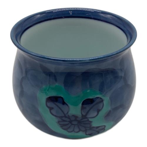 源右衛門窯 (ゲンエモンガマ) 湯呑みセット 青彩菊絵