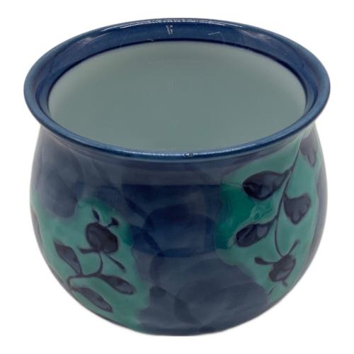 源右衛門窯 (ゲンエモンガマ) 湯呑みセット 青彩菊絵