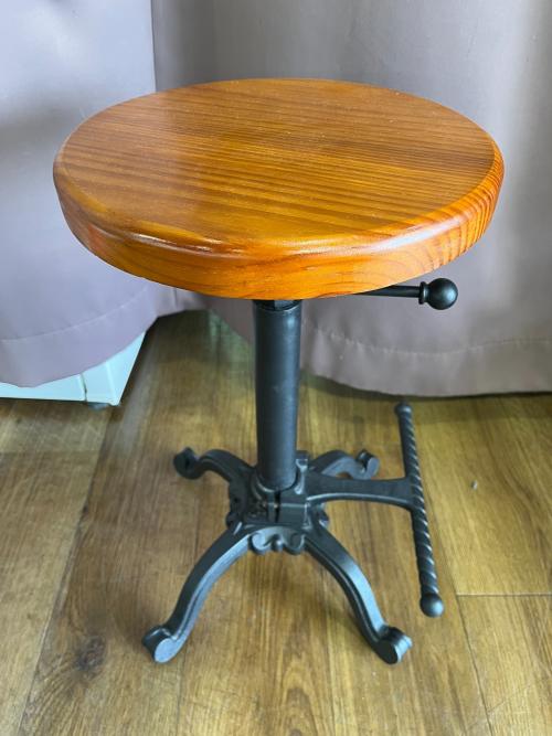 DULTON (ダルトン) スツール S245-86ABK ブラウン×ブラック BAR STOOL ANTIQUE BLACK