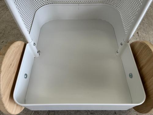 IKEA (イケア) キャリーワゴン ホワイト×ナチュラル・廃盤品 DAJLIEN