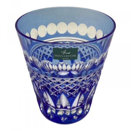 HOYA CRYSTAL 青いカットグラス HOYA CRYSTAL (ホーヤクリスタル) グラスセット 切子｜トレファクONLINE