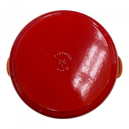 LE CREUSET (ルクルーゼ) 両手鍋 オレンジ ココット・ロンド 24cm