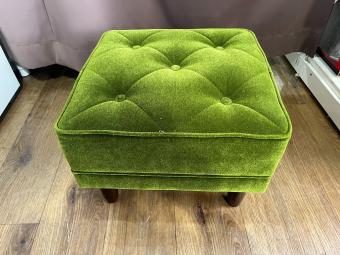 カリモク60 (カリモクロクマル) オットマン X36206QD モケットグリーン
