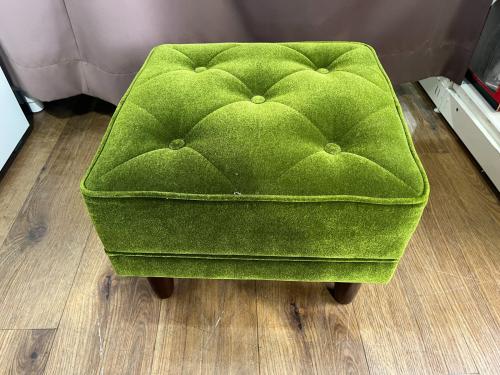 カリモク60 (カリモクロクマル) オットマン X36206QD モケットグリーン
