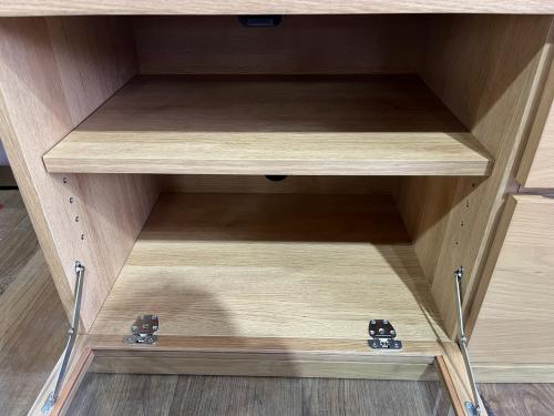 無印良品 (ムジルシリョウヒン) テレビボード 幅:約110㎝ ナチュラル　オーク材