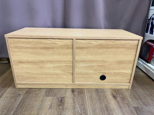 無印良品 (ムジルシリョウヒン) テレビボード 幅:約110㎝ ナチュラル　オーク材