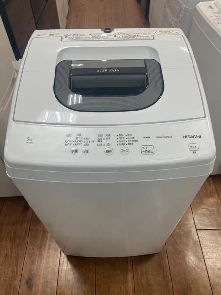 【トレファク シュロアモール筑紫野店】HITACHIの全自動洗濯機 NW-50Eのご紹介です！ HITACHI (ヒタチ) 全自動洗濯機 NW-50J 2024年製 ｸﾘｰﾆﾝｸﾞ済