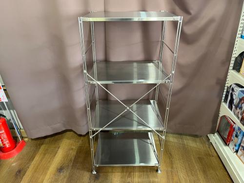 無印良品 (ムジルシリョウヒン) ユニットシェルフ シルバー ステンレスユニットシェルフ