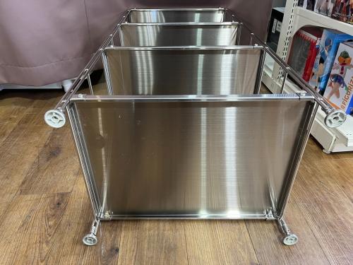 無印良品 (ムジルシリョウヒン) ユニットシェルフ シルバー ステンレスユニットシェルフ