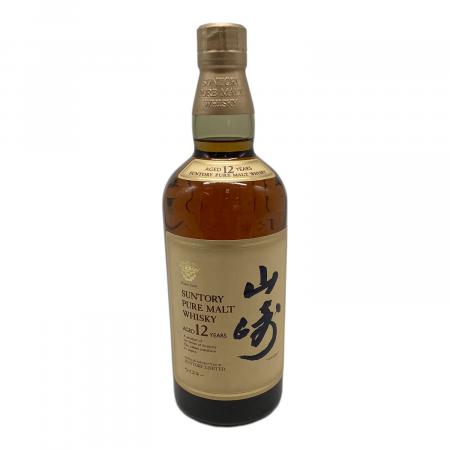 ▲未開栓 サントリー 山崎12年 ウイスキー ピュアモルト 750ml 43％ サントリー 山崎 ウィスキー ピュアモルト 12年 華マーク 750ml