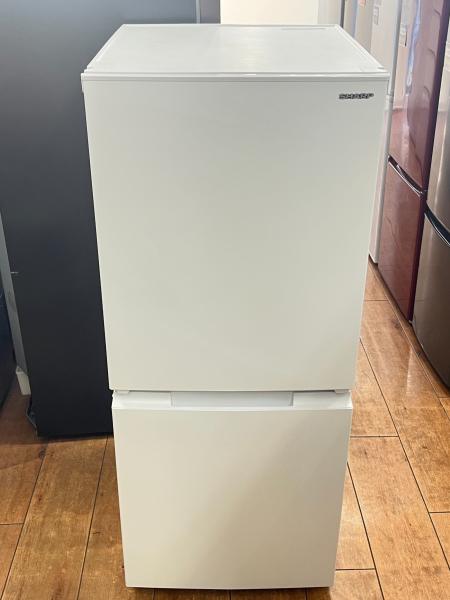SHARP (シャープ) 2ドア冷蔵庫 SJ-D15K-W 2024年製 152L ｸﾘｰﾆﾝｸﾞ済