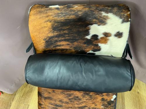 チェア LC4 リプロダクト @ ホワイト×ブラウン シェーズロング　LE CORBUSIER