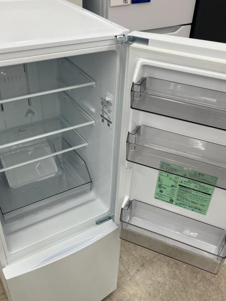 1年間動作保証付　TOSHIBA　2ドア冷蔵庫　2019年製　153L【トレファク南柏店】 中古 東芝 153L 2ドア冷蔵庫 2018年～2019年製 ホワイト 単身用