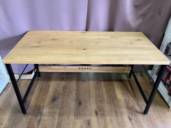 EASY LIFE (イージーライフ) デスク WFT-1 幅:約140㎝ ブラウン×ブラック WORK DESK