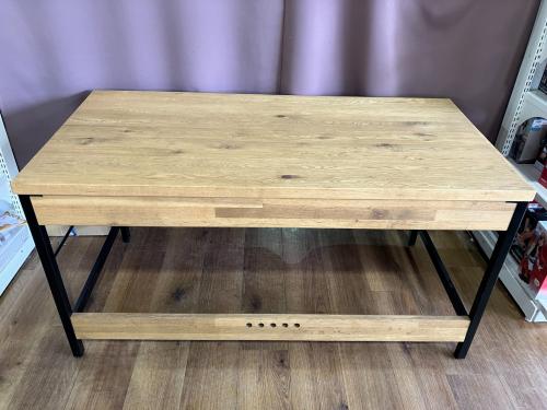 EASY LIFE (イージーライフ) デスク WFT-1 幅:約140㎝ ブラウン×ブラック WORK DESK