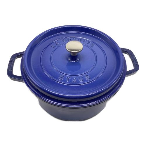 Staub (ストウブ) 両手鍋 SIZE 24cm ブルー ストウブ ピコ・ココット