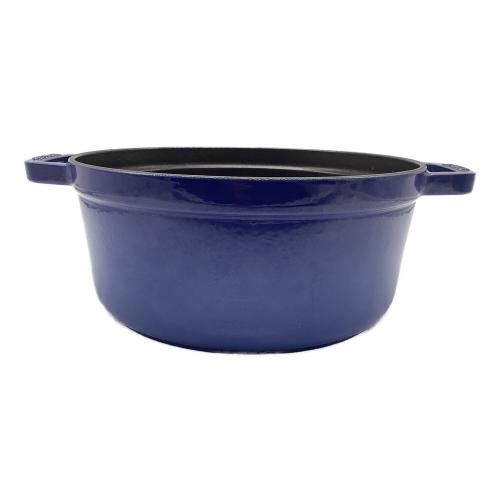 Staub (ストウブ) 両手鍋 SIZE 24cm ブルー ストウブ ピコ・ココット