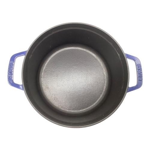 Staub (ストウブ) 両手鍋 SIZE 24cm ブルー ストウブ ピコ・ココット