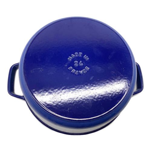 Staub (ストウブ) 両手鍋 SIZE 24cm ブルー ストウブ ピコ・ココット